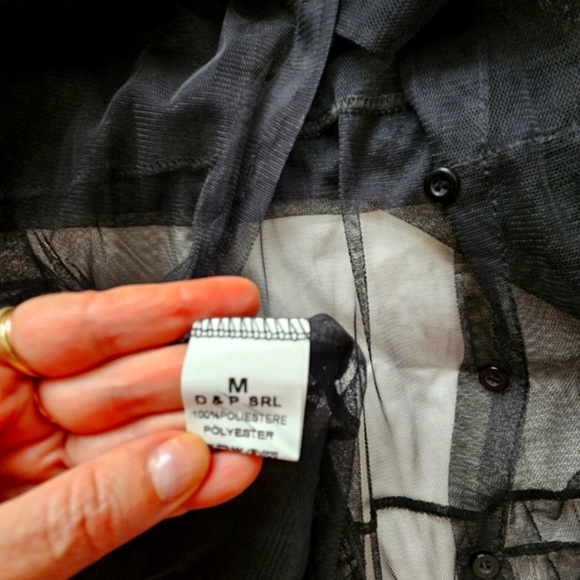 Black tulle cover-up M - Picture 6 of 6